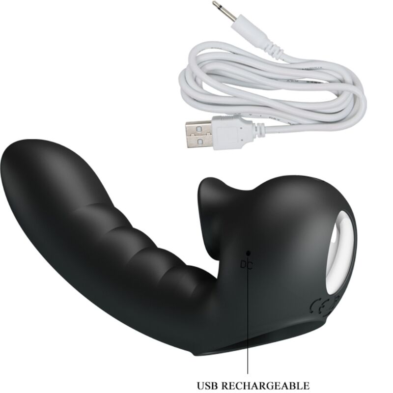 Hobgoblin Vibrating Finger Case 12 Vibrations + Clitoris Stimulator Black | Niks.fi verkkokauppa