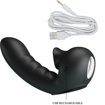 Hobgoblin Vibrating Finger Case 12 Vibrations + Clitoris Stimulator Black | Niks.fi verkkokauppa