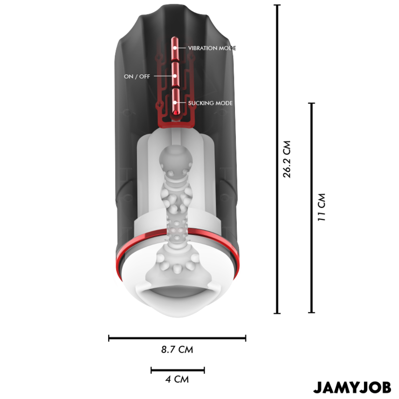 Megabite Automatic Mouth Masturbator 5 Modes Stimulating Waves And Vibration | Niks.fi verkkokauppa