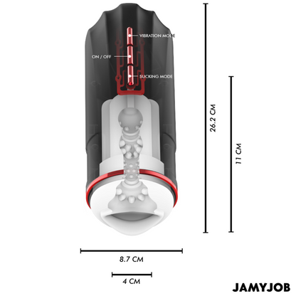 Megabite Automatic Mouth Masturbator 5 Modes Stimulating Waves And Vibration | Niks.fi verkkokauppa