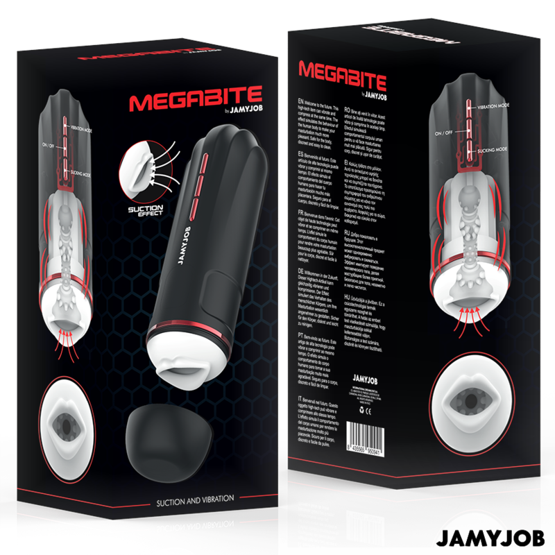 Megabite Automatic Mouth Masturbator 5 Modes Stimulating Waves And Vibration | Niks.fi verkkokauppa