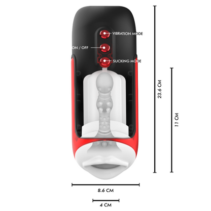 Blaze Automatic Mouth Masturbator 5 Modes Stimulating Waves And Vibration | Niks.fi verkkokauppa