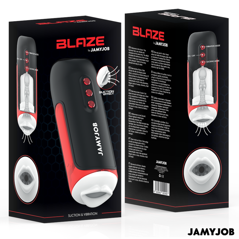 Blaze Automatic Mouth Masturbator 5 Modes Stimulating Waves And Vibration | Niks.fi verkkokauppa