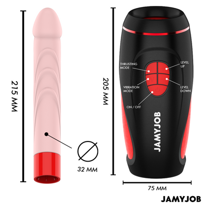 Pyston Base Automatic Masturbator With Remote Control Dildo | Niks.fi verkkokauppa