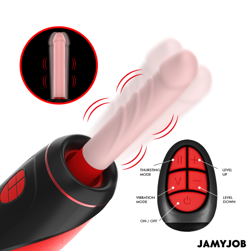 Pyston Base Automatic Masturbator With Remote Control Dildo | Niks.fi verkkokauppa