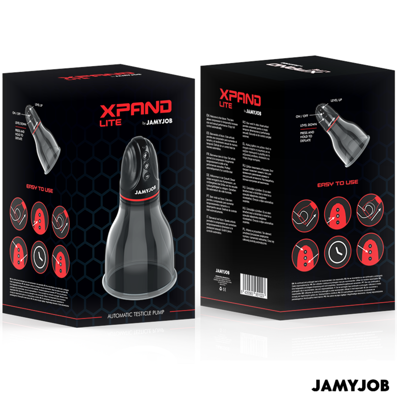 Xpand Lite Automatic Testicle Pump 3 Levels Of Stimulating Waves Grey | Niks.fi verkkokauppa