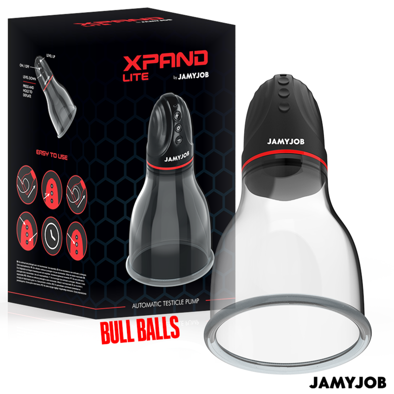 Xpand Lite Automatic Testicle Pump 3 Levels Of Stimulating Waves Grey | Niks.fi verkkokauppa