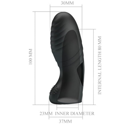 Alan Silicone Finger Vibrator Black | Niks.fi verkkokauppa