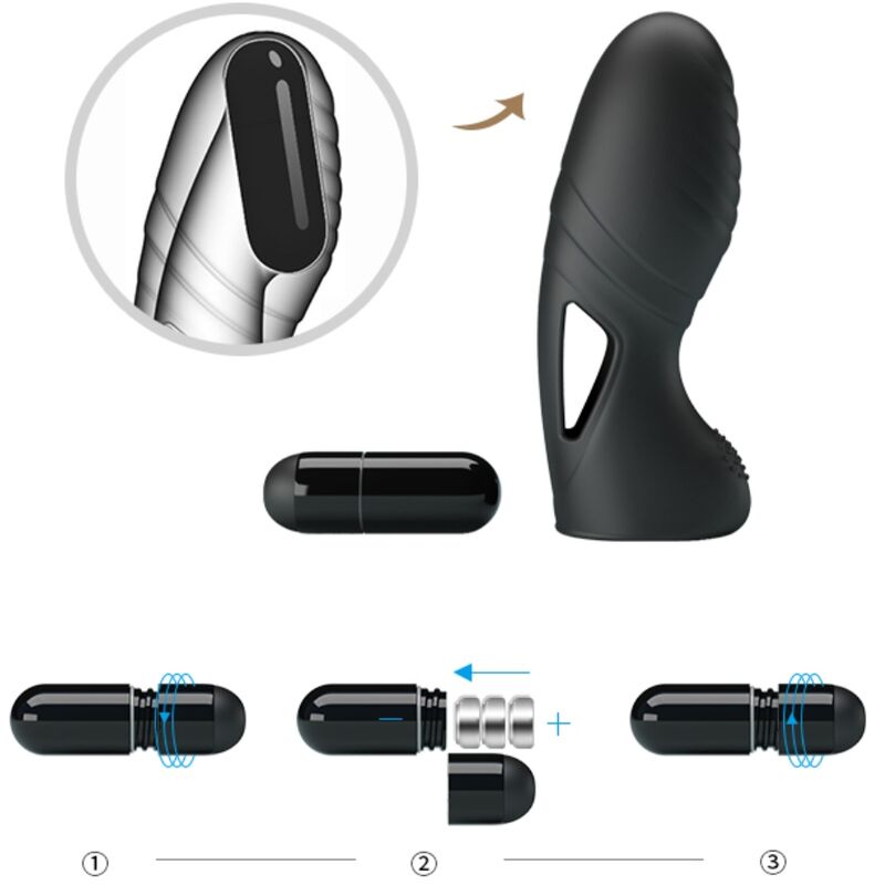 Alan Silicone Finger Vibrator Black | Niks.fi verkkokauppa