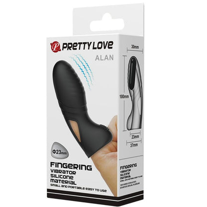 Alan Silicone Finger Vibrator Black | Niks.fi verkkokauppa
