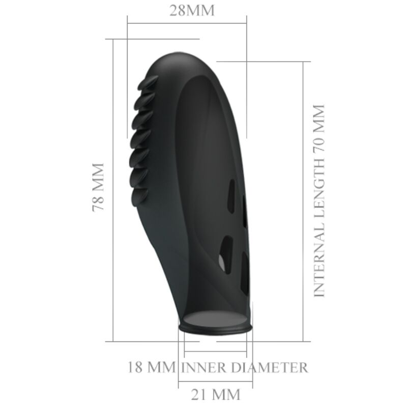 Gilo Silicone Finger Vibrator Black | Niks.fi verkkokauppa