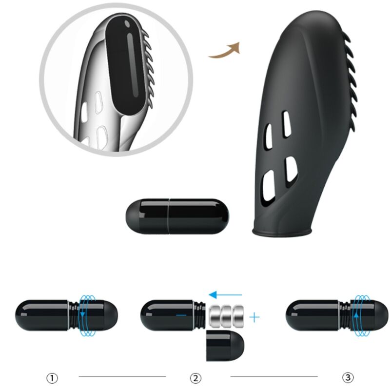 Gilo Silicone Finger Vibrator Black | Niks.fi verkkokauppa