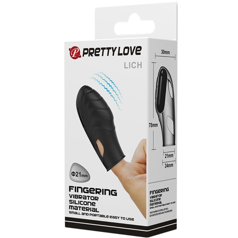 Lich Silicone Finger Vibrator Black | Niks.fi verkkokauppa