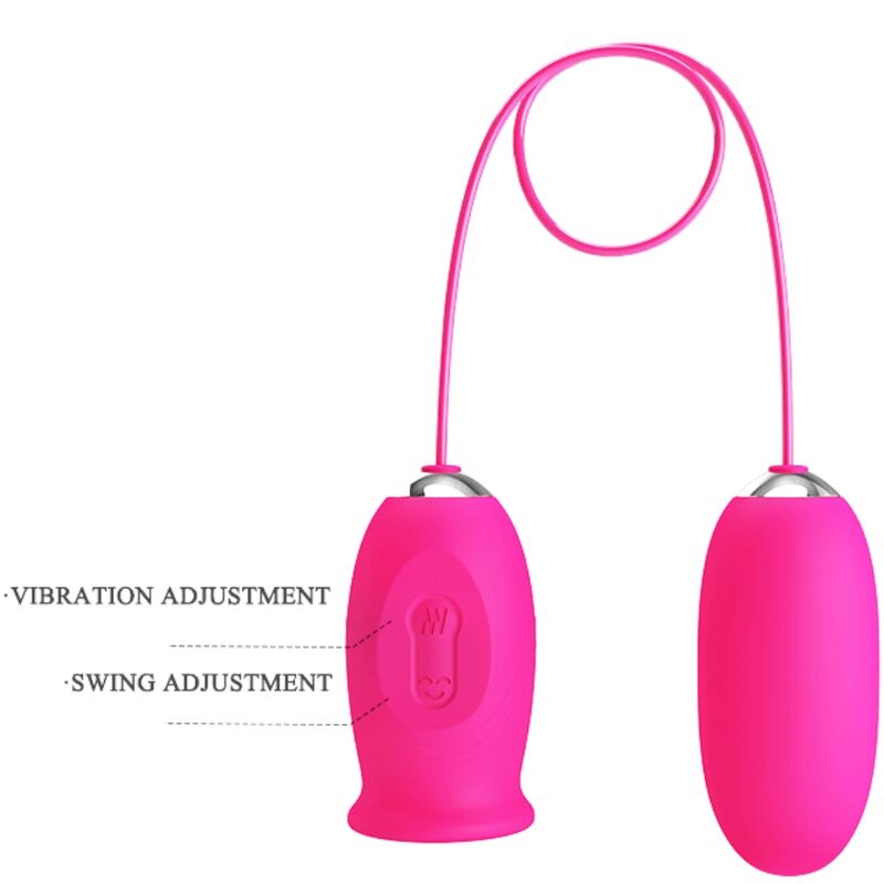 Daisy Vibrating Egg + Clitoris Stimulating Tongue Pink | Niks.fi verkkokauppa