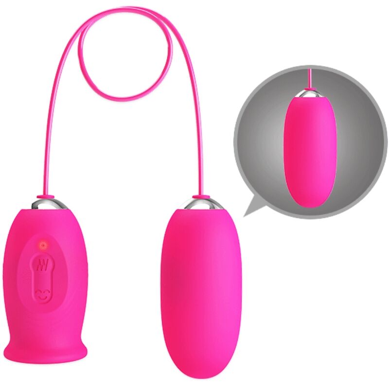 Daisy Vibrating Egg + Clitoris Stimulating Tongue Pink | Niks.fi verkkokauppa