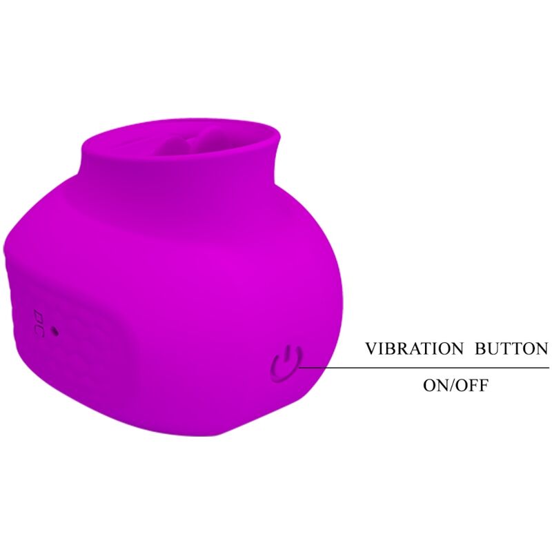 Estelle Tongue Clitoris Stimulator 12 Vibrations Purple | Niks.fi verkkokauppa