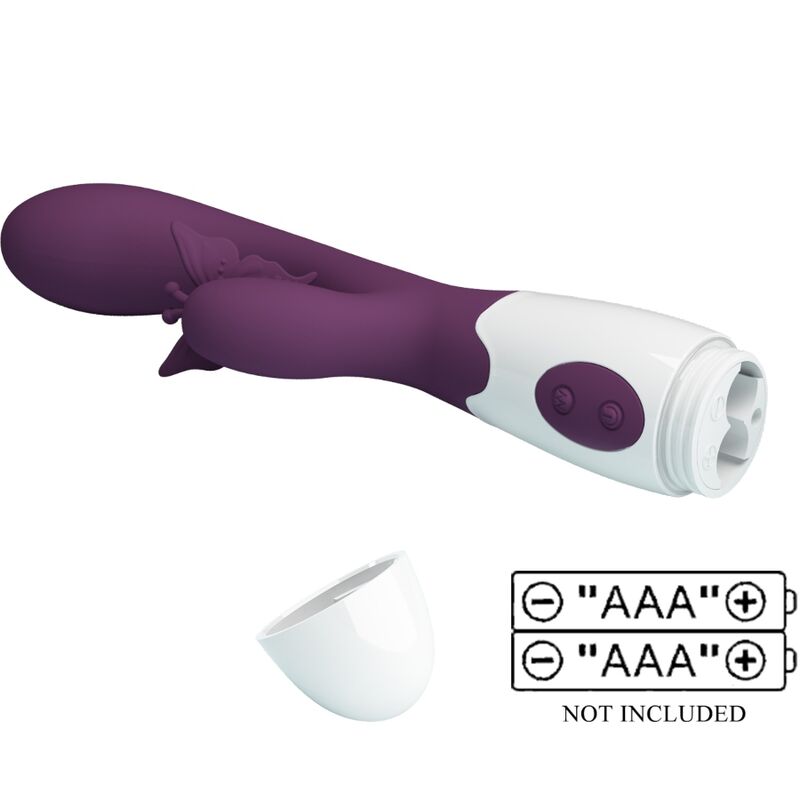 Pretty Lovebutterfly Kiss Rabbit Vibrator & G-Spot Stimulator Purple | Niks.fi verkkokauppa