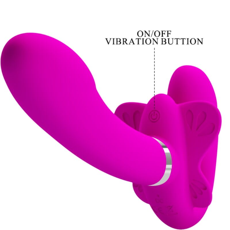 Valerie Double Strap-On Vibrator 12 Vibrations Purple | Niks.fi verkkokauppa