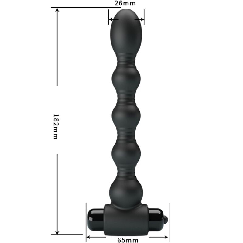 Lynn Silicone Anal Plug 10 Vibrations Black | Niks.fi verkkokauppa