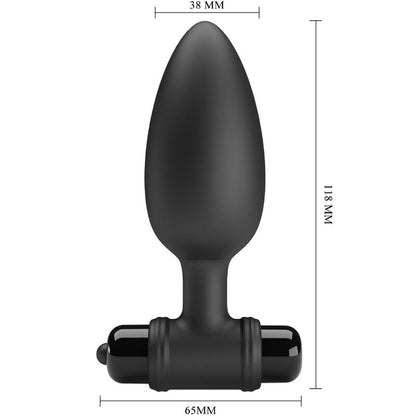 Vibra Butt Plug 2 Anal Plug 10 Vibrations Black | Niks.fi verkkokauppa