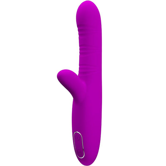 Angelique Multifunction Vibrator + Clitoris Stimulator Purple | Niks.fi verkkokauppa
