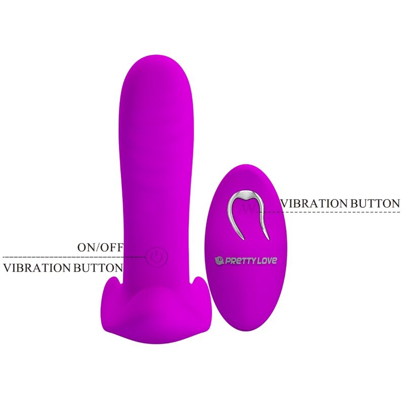 Massager & Vibrator 12 Vibrations Remote Control Purple | Niks.fi verkkokauppa