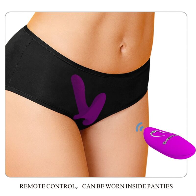 Massager & Vibrator 12 Vibrations Remote Control Purple | Niks.fi verkkokauppa