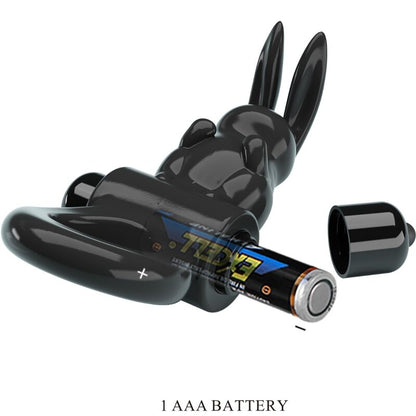 Exciting Ring Rabbit Vibrator Ring 10 Vibrations Black | Niks.fi verkkokauppa