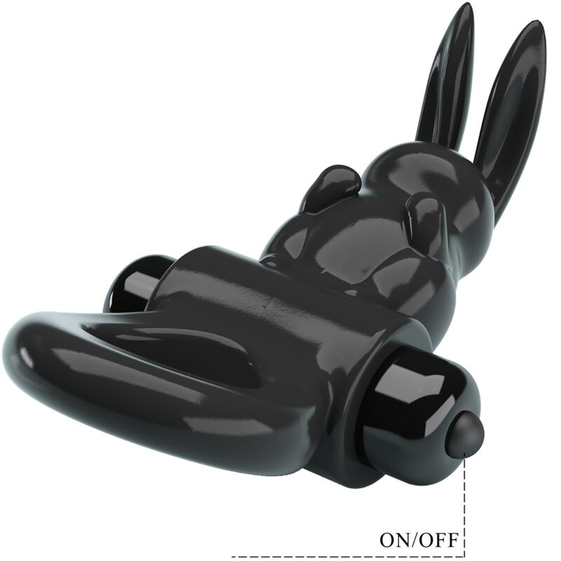 Exciting Ring Rabbit Vibrator Ring 10 Vibrations Black | Niks.fi verkkokauppa
