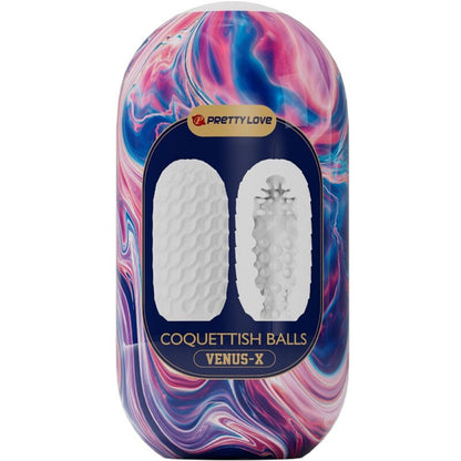 Coquettish Balls Silikoni Miesmasturbaattori Valkoinen - Pretty Love - Seksilelut - Niks.fi