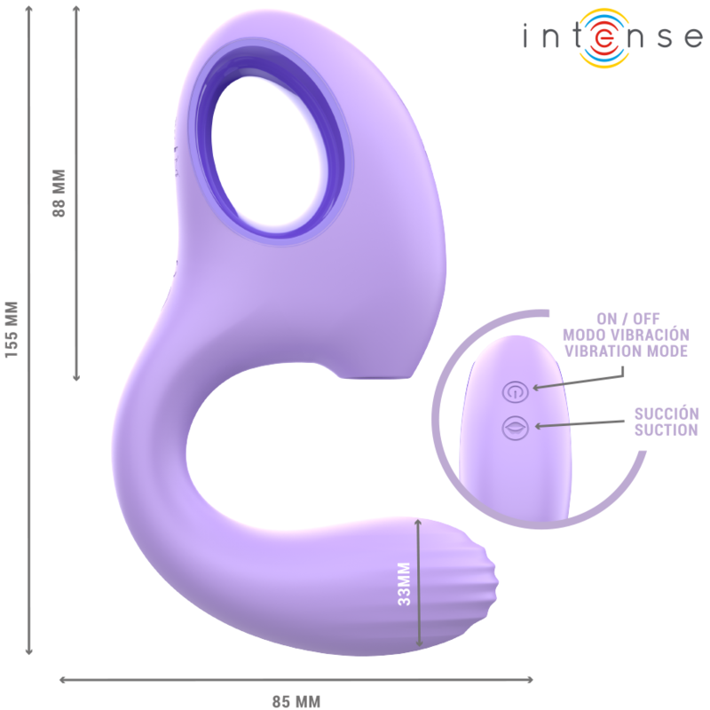 Intensebaxter Vibrator & Stimulator Violet | Niks.fi verkkokauppa