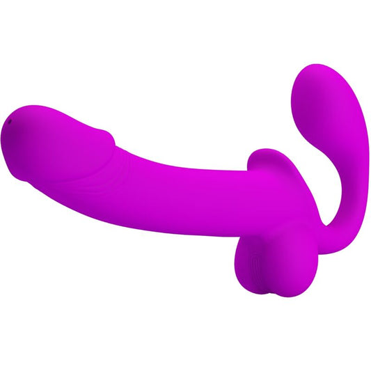 Kelpie Double Strap-On Stimulator Purple | Niks.fi verkkokauppa