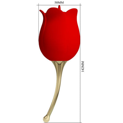 Rose Lover Rose Clitoris Stimulator 12 Vibrations Red | Niks.fi verkkokauppa