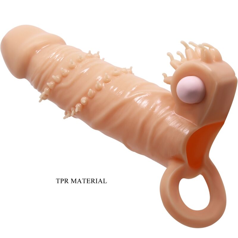 Connor Penis Sleeve + Clitoris Stimulator Flesh | Niks.fi verkkokauppa