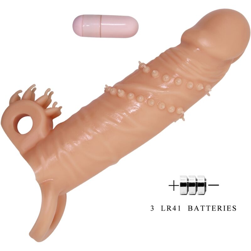 Connor Penis Sleeve + Clitoris Stimulator Flesh | Niks.fi verkkokauppa