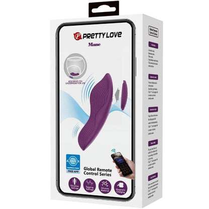 Mane Lay On Clitoris Massager 10 Vibrations Remote Control Purple | Niks.fi verkkokauppa