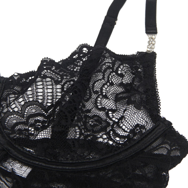 Subblime954185 Lace Babydoll With Adjustable Straps Black S/M | Niks.fi verkkokauppa