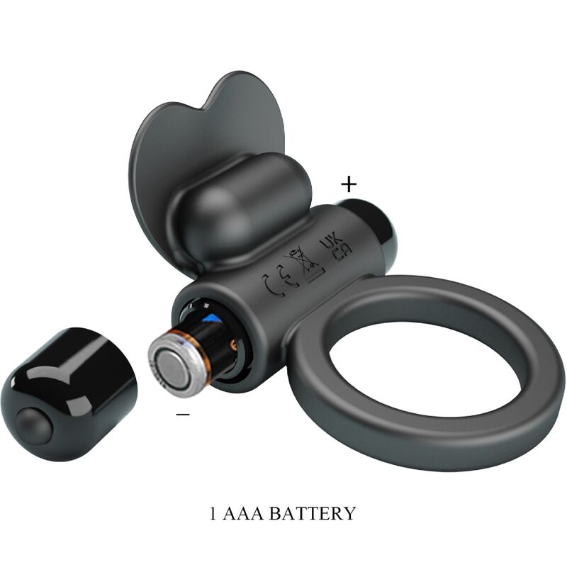 Debonaire Vibrating Ring Rabbit 10 Vibrations Black | Niks.fi verkkokauppa