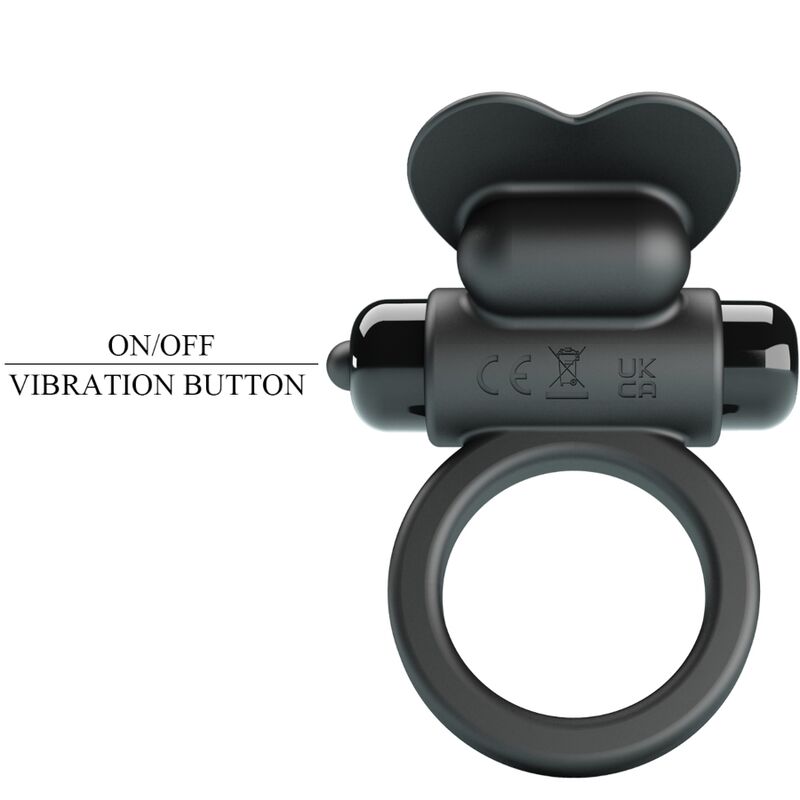 Debonaire Vibrating Ring Rabbit 10 Vibrations Black | Niks.fi verkkokauppa