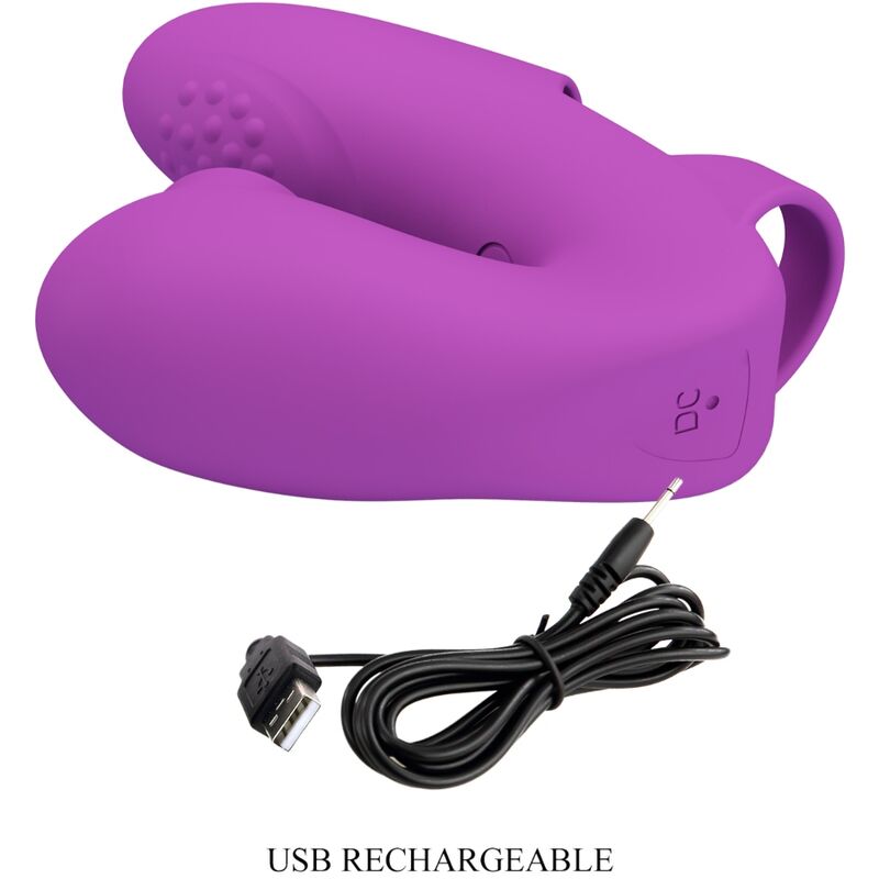 Athena Finger Vibrator With Clitoris Stimulator Purple | Niks.fi verkkokauppa