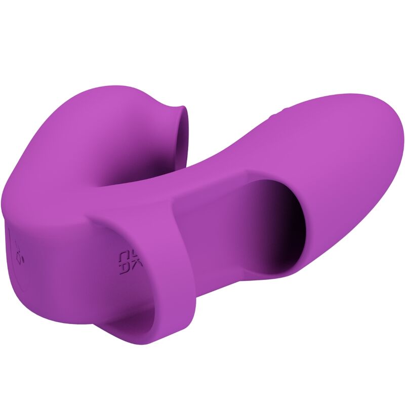 Athena Finger Vibrator With Clitoris Stimulator Purple | Niks.fi verkkokauppa