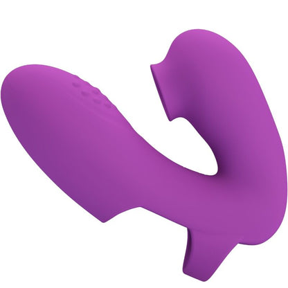 Athena Finger Vibrator With Clitoris Stimulator Purple | Niks.fi verkkokauppa