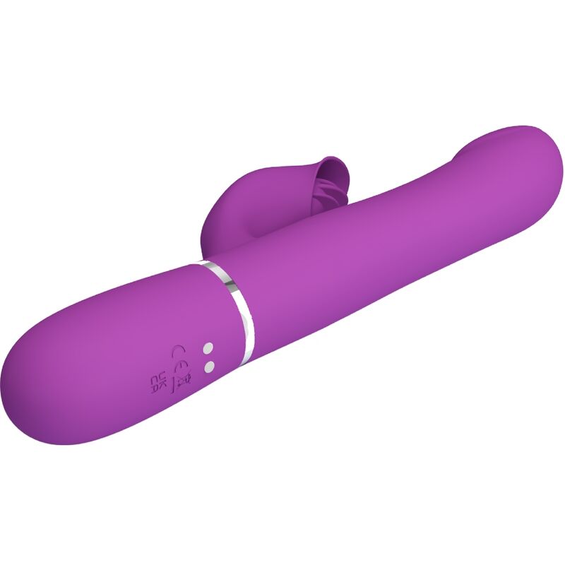 4 In 1 Multifunction Vibrator & Stimulator Purple | Niks.fi verkkokauppa