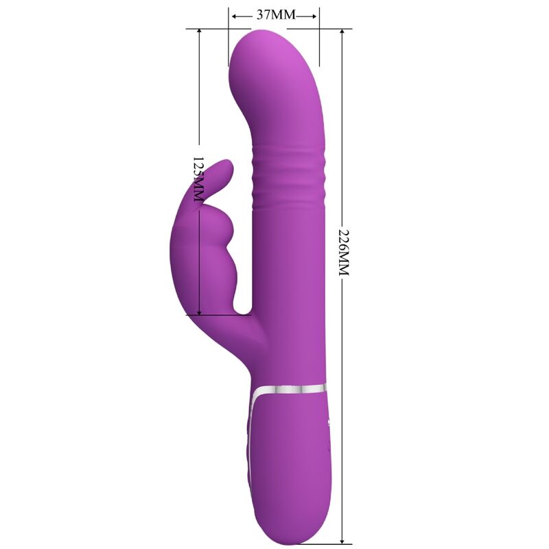 Coale 4 In 1 Multifunction Rabbit Vibrator Purple | Niks.fi verkkokauppa