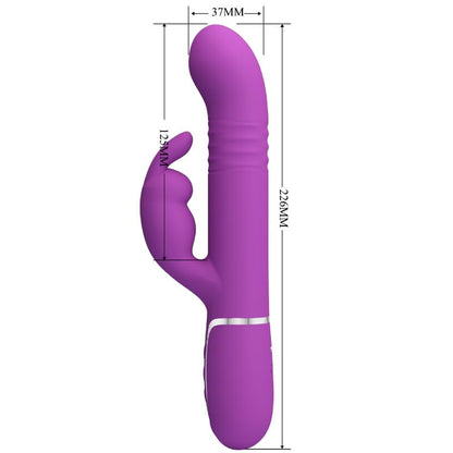Coale 4 In 1 Multifunction Rabbit Vibrator Purple | Niks.fi verkkokauppa