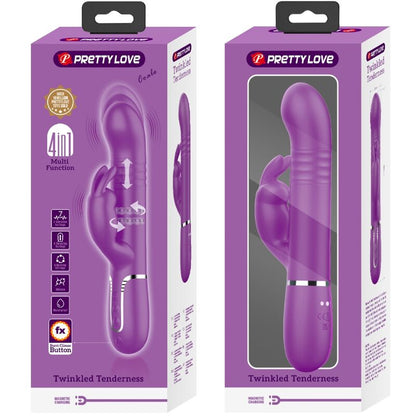 Coale 4 In 1 Multifunction Rabbit Vibrator Purple | Niks.fi verkkokauppa