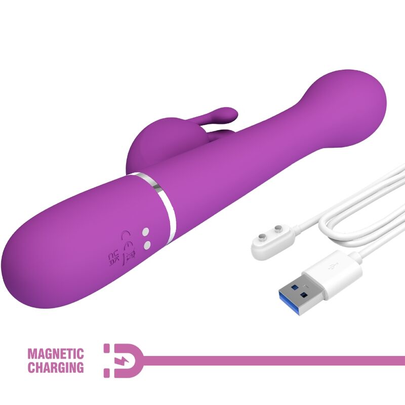 Dejon 3 In 1 Multifunction Rabbit Vibrator Purple | Niks.fi verkkokauppa