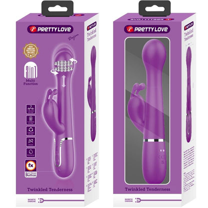 Dejon 3 In 1 Multifunction Rabbit Vibrator Purple | Niks.fi verkkokauppa