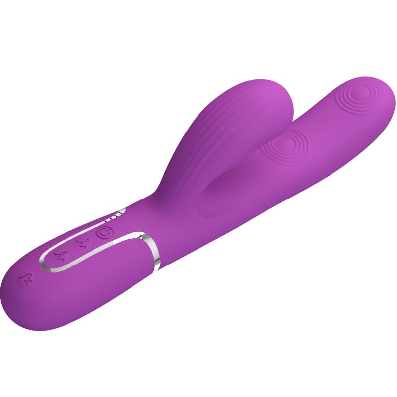 Perlita 3 In 1 Multifunction Rabbit Vibrator Purple | Niks.fi verkkokauppa