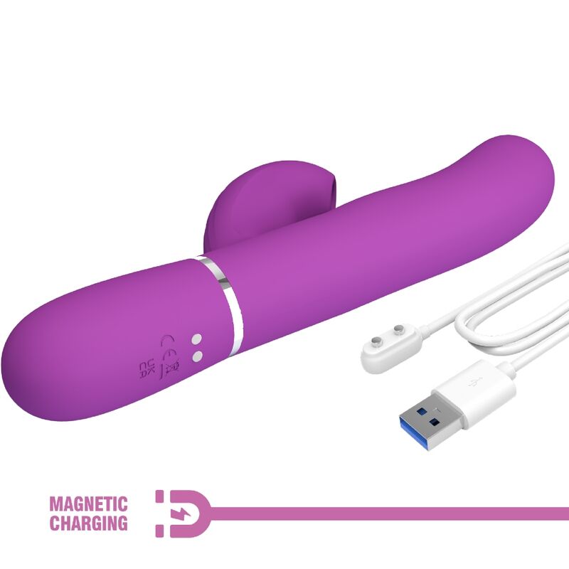 Perlita 3 In 1 Multifunction Rabbit Vibrator Purple | Niks.fi verkkokauppa